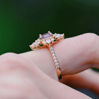 Stella Alexandrite Ring- 14K Rose Gold Vermeil