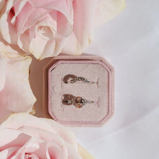 Oval Cut Blush Pink Morganite Ring in Sterling Silver