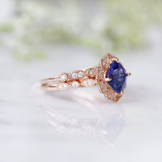 Tanzanite Ring- 14K Rose Gold Vermeil