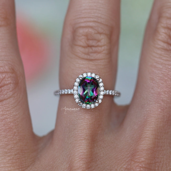 Iris Mystic Topaz Ring- Sterling Silver