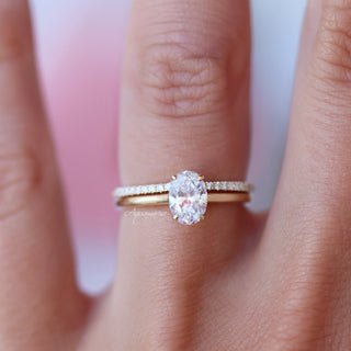 Classic Petite Half-Eternity Diamond Wedding Band in Solid 14K Yellow Gold