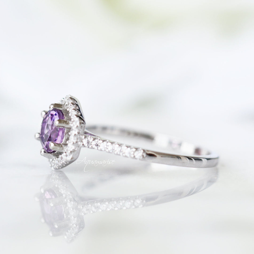 Isabelle Amethyst Ring- Sterling Silver