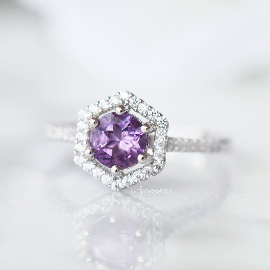 Isabelle Amethyst Ring- Sterling Silver