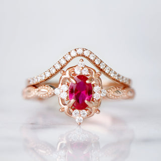 Chevron Stacking Wedding Band in 14K Solid Rose Gold