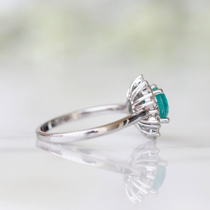 Avery Paraiba Tourmaline Ring- Sterling Silver