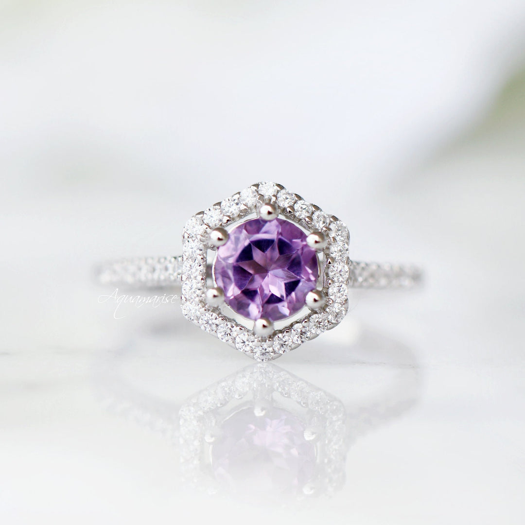 Isabelle Amethyst Ring- Sterling Silver