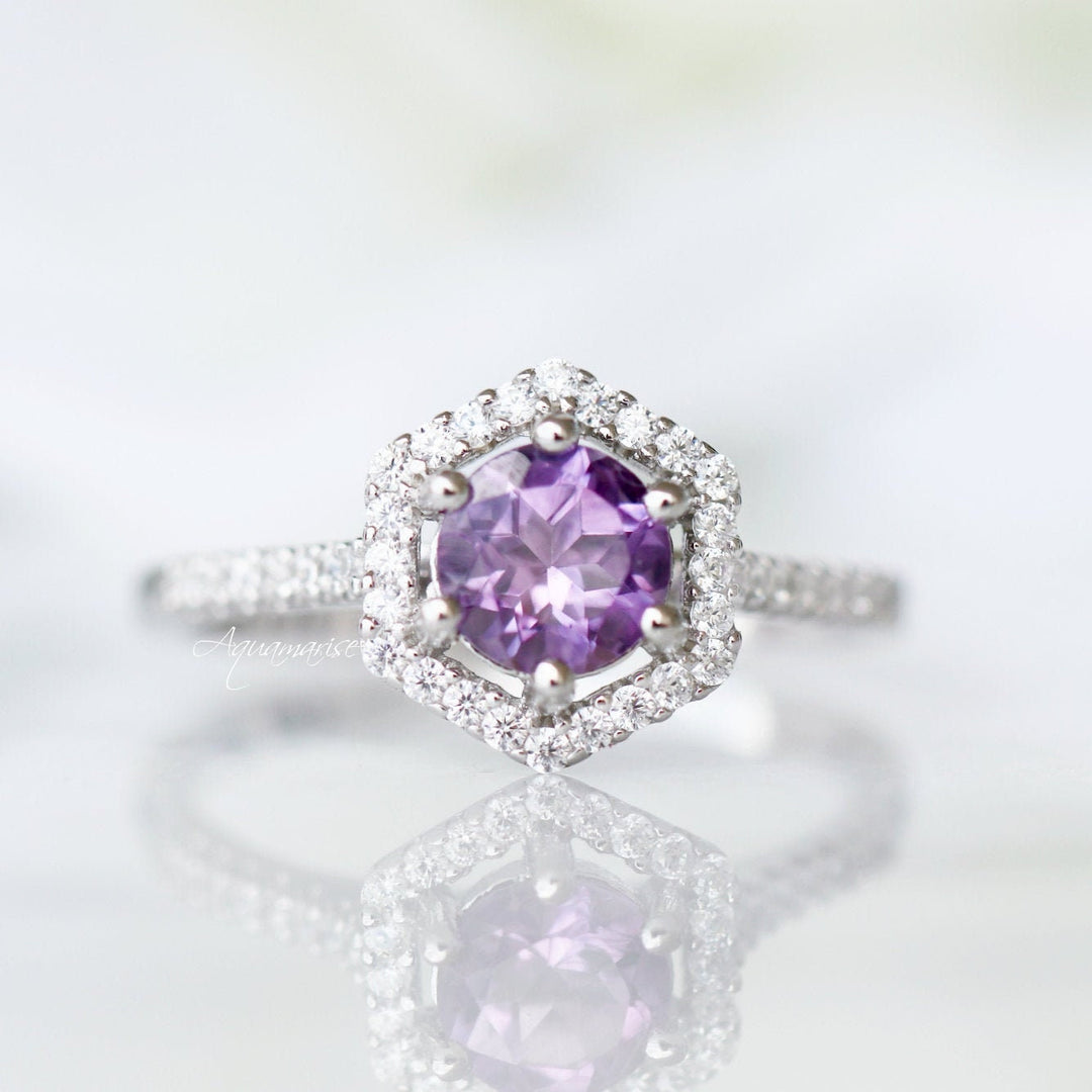 Isabelle Amethyst Ring- Sterling Silver