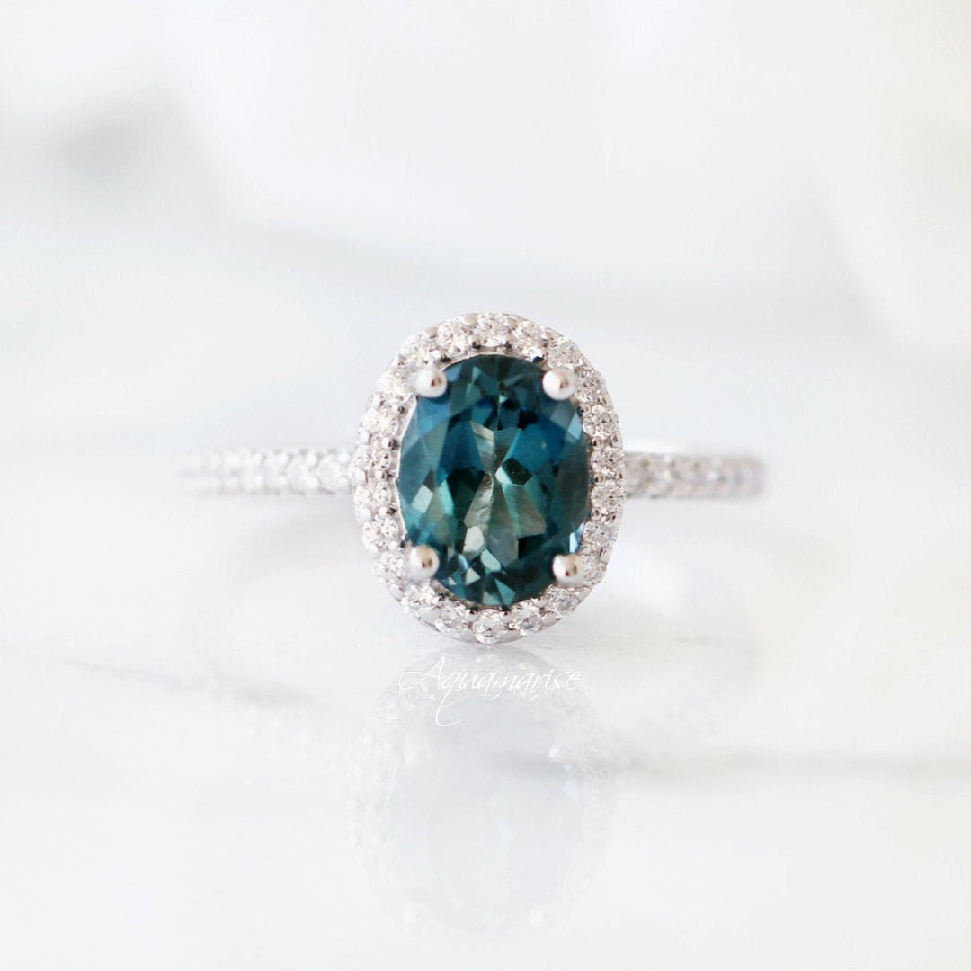 Iris London Blue Topaz Ring- Sterling Silver