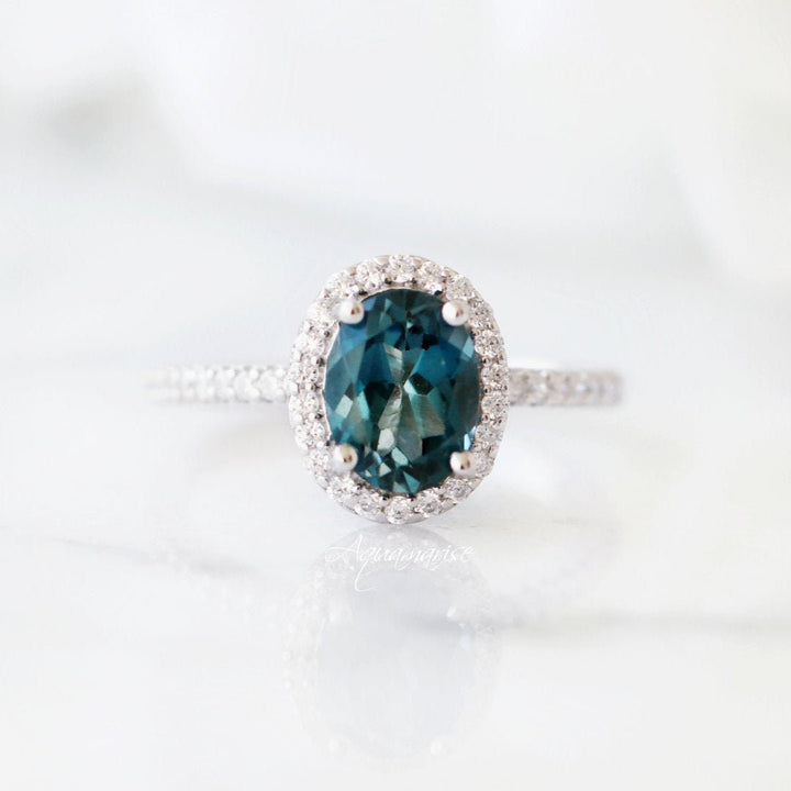 Iris London Blue Topaz Ring- Sterling Silver