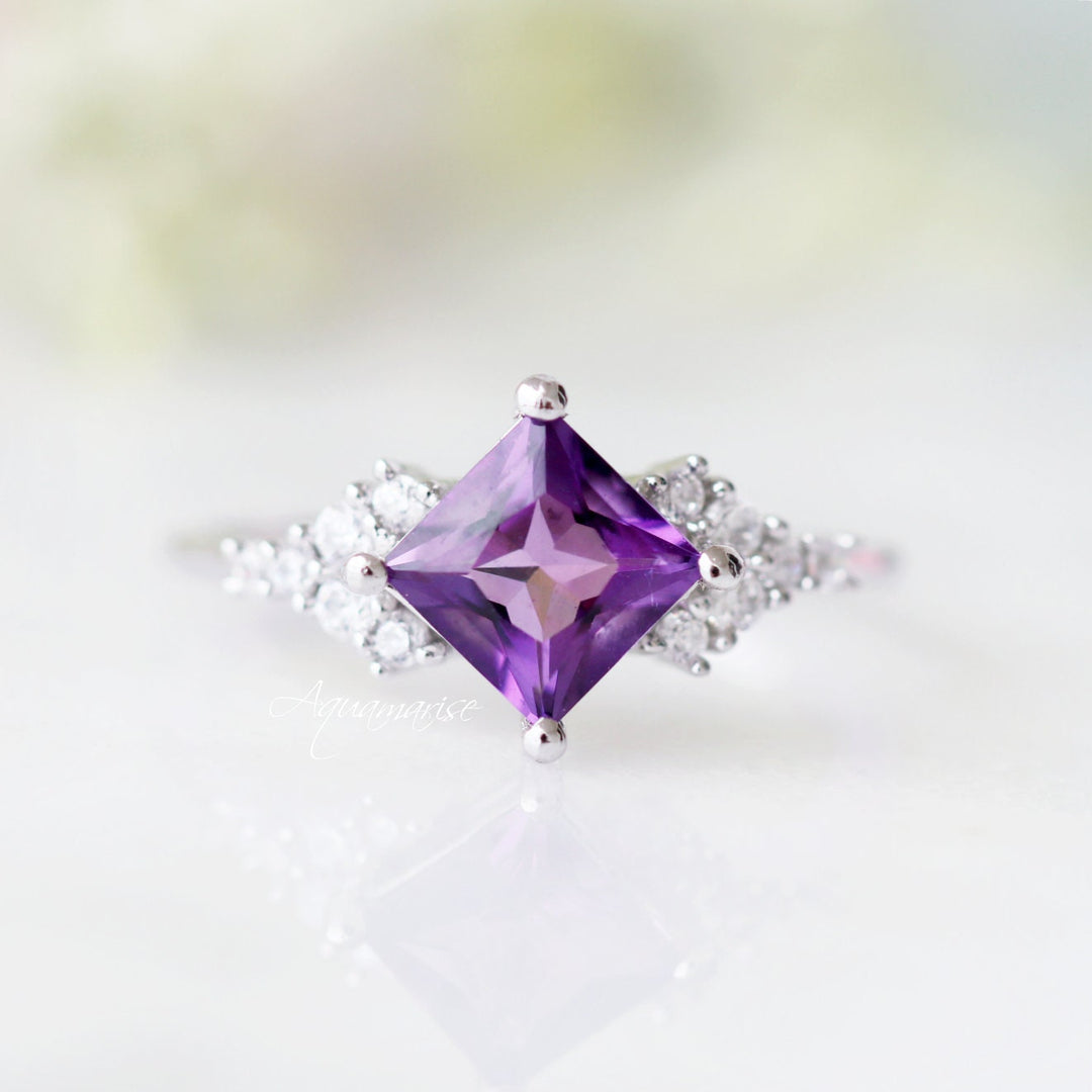 Ellie Amethyst Ring- Sterling Silver