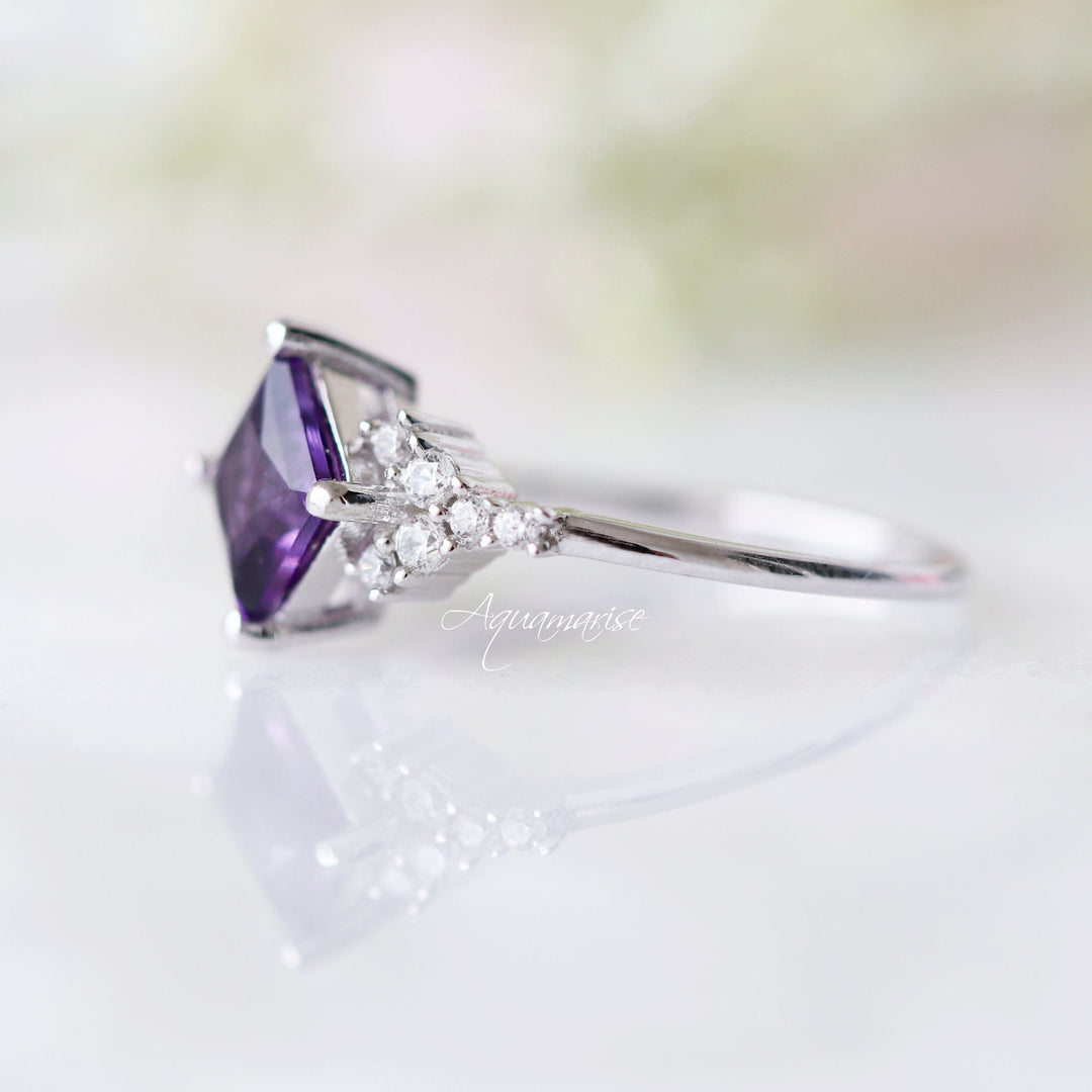 Ellie Amethyst Ring- Sterling Silver