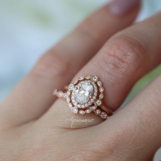 Valentina Lab-Grown Diamond Engagement Ring in 14K Solid Rose Gold (IGI Certified)