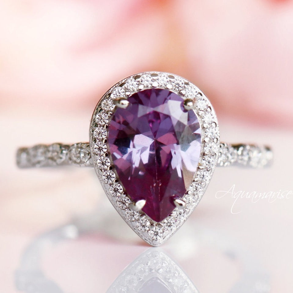 Luxe Alexandrite Ring- Sterling Silver