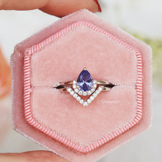 Aria Tanzanite Ring Set- Sterling Silver