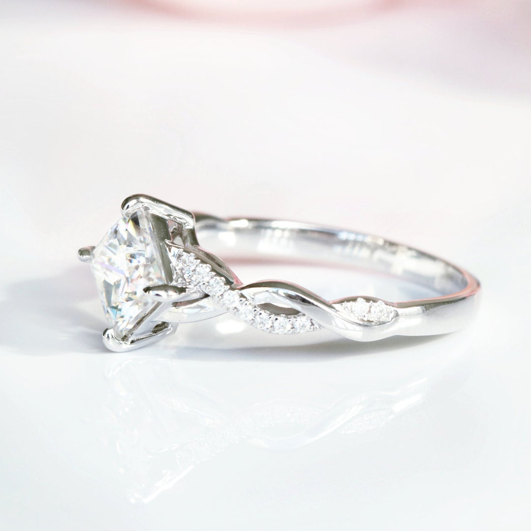 Sophia Engagement Ring- 10K/ 14K/ 18k White Gold