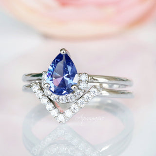 Aria Tanzanite Ring Set- Sterling Silver