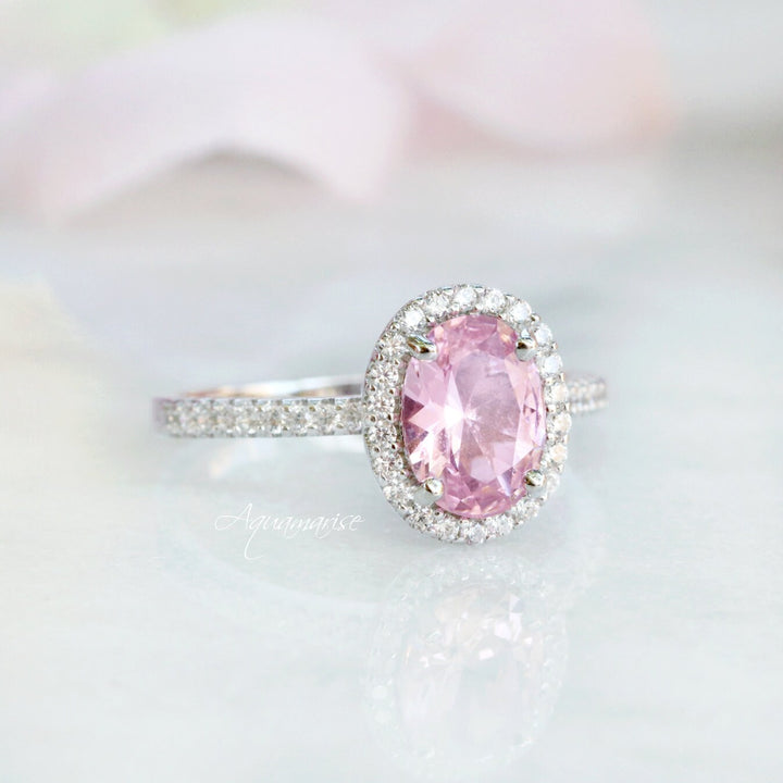 Iris Pink Tourmaline Ring- Sterling Silver