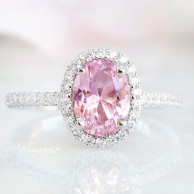Iris Pink Tourmaline Ring- Sterling Silver