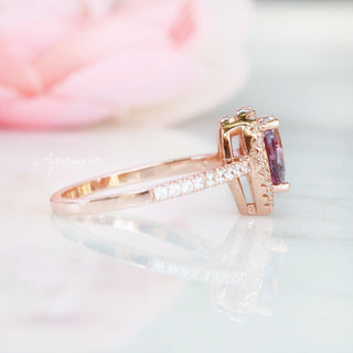 Emily Alexandrite Ring- 14K Rose Gold Vermeil