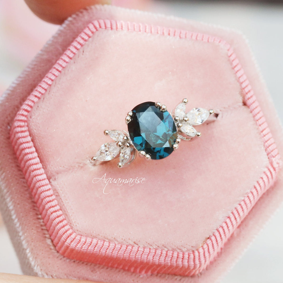 Eva London Blue Topaz Ring- Sterling Silver