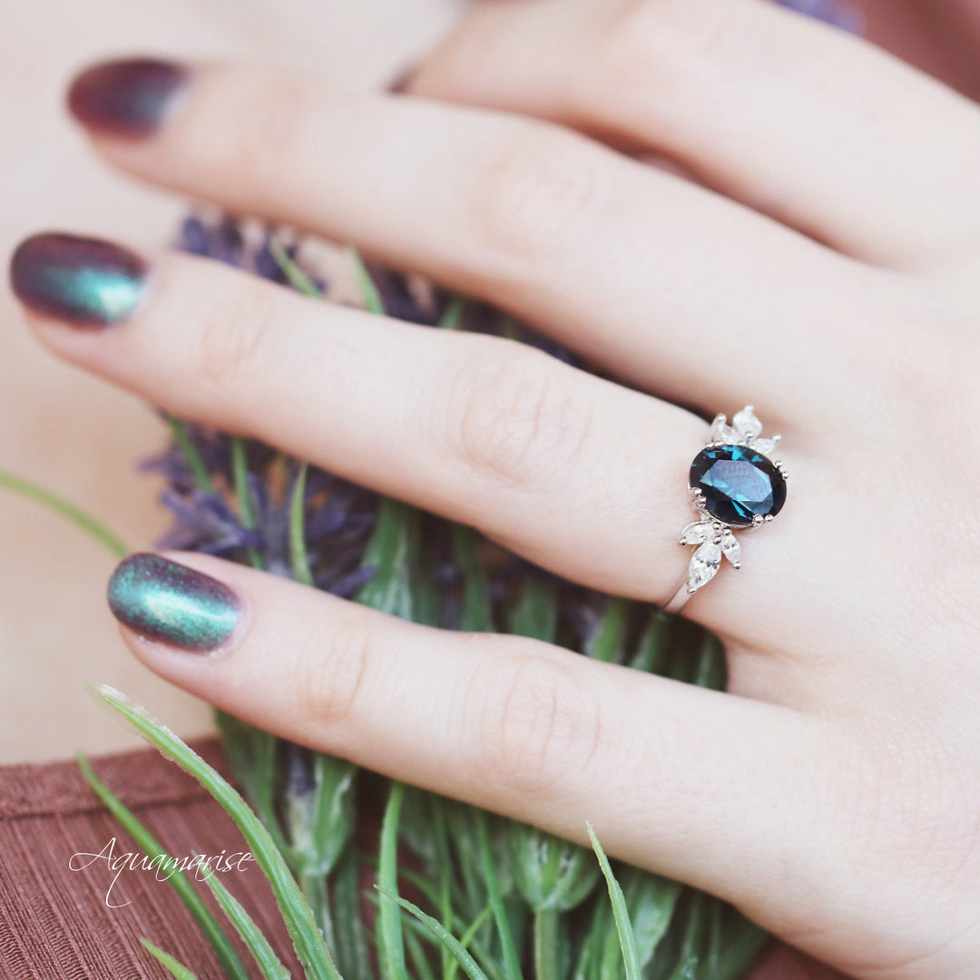 Eva London Blue Topaz Ring- Sterling Silver