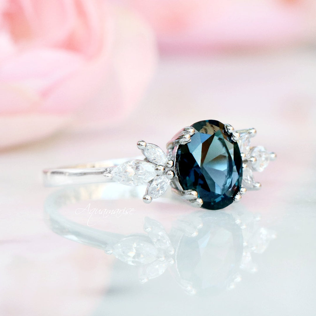 Eva London Blue Topaz Ring- Sterling Silver