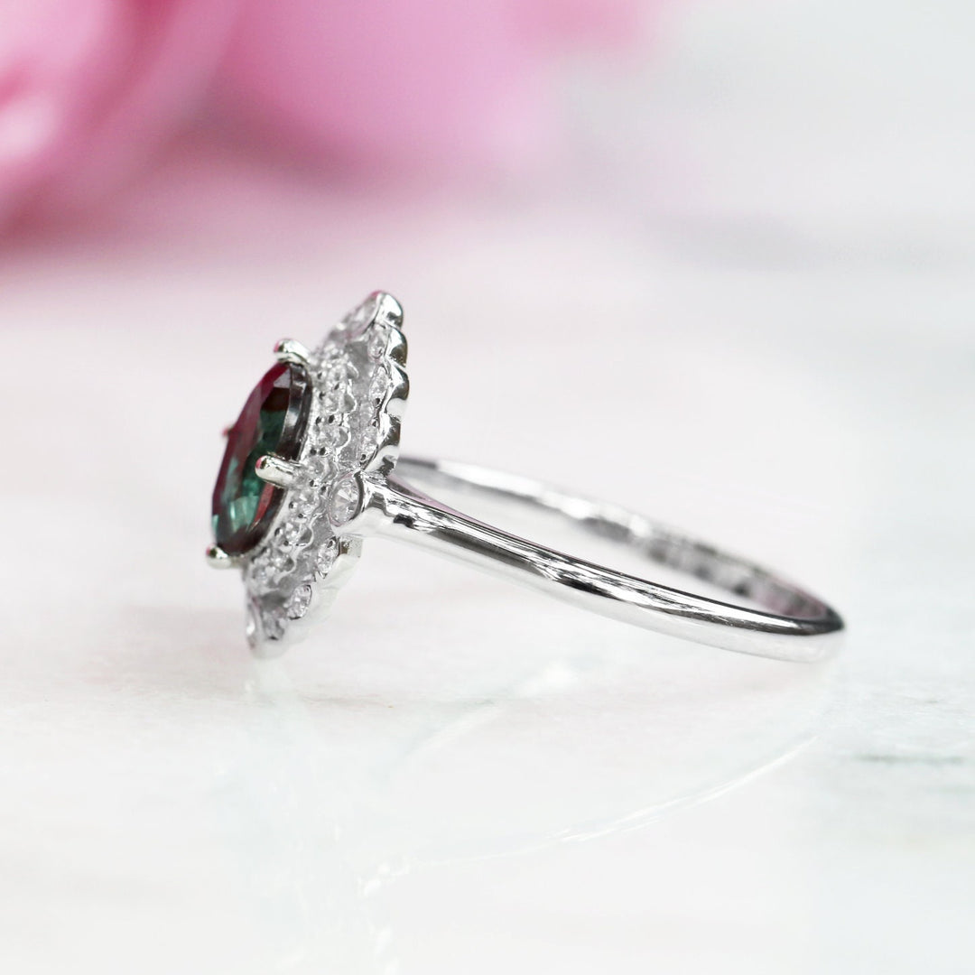 Valentina Alexandrite Ring- Sterling Silver