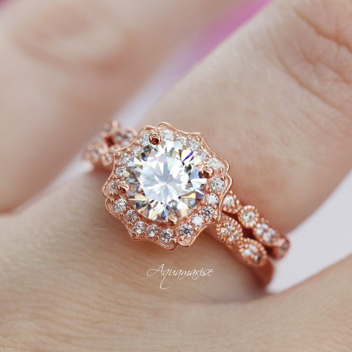 Cordelia Engagement Ring- 14K Solid Rose Gold