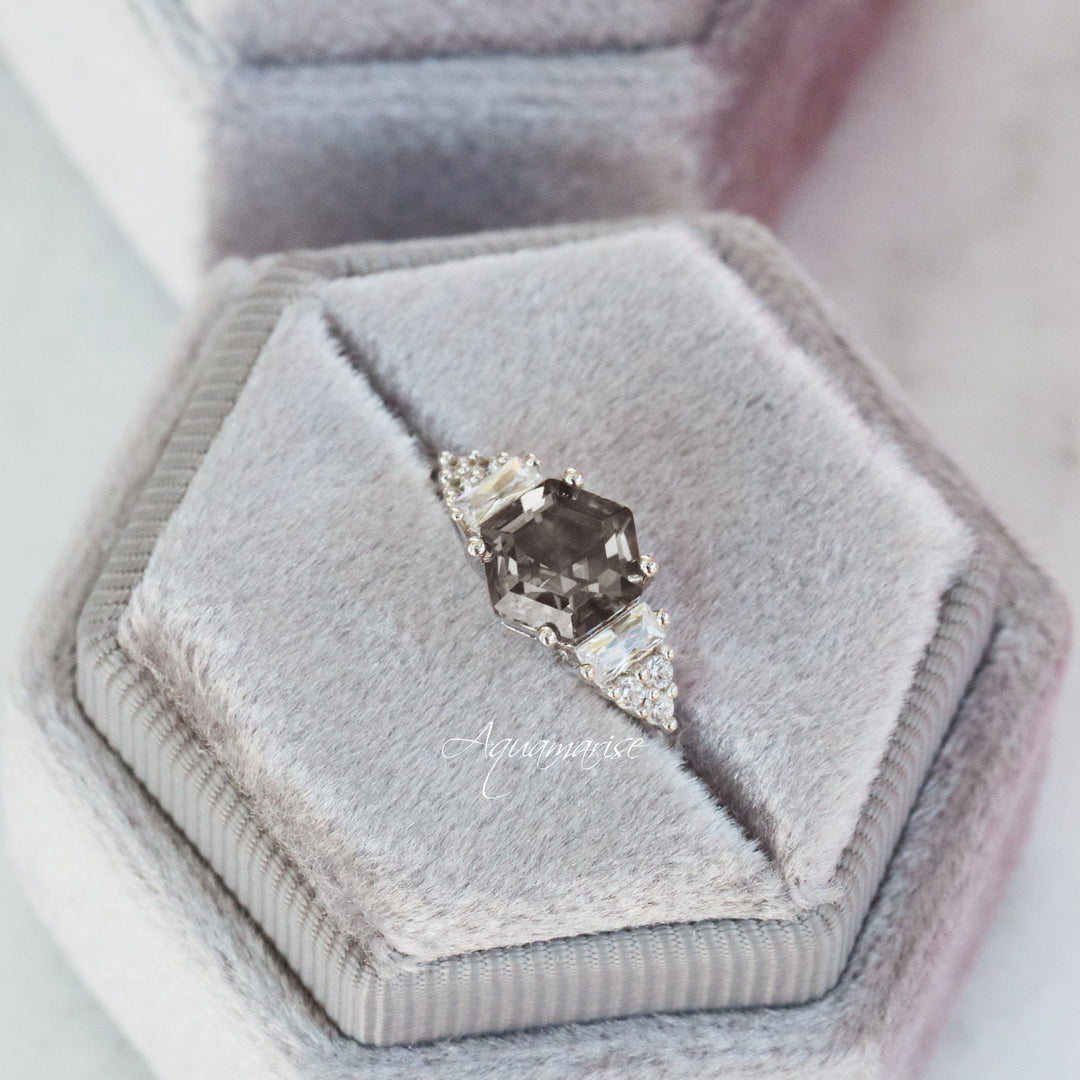 Mila Gray Diamond Ring- Sterling Silver