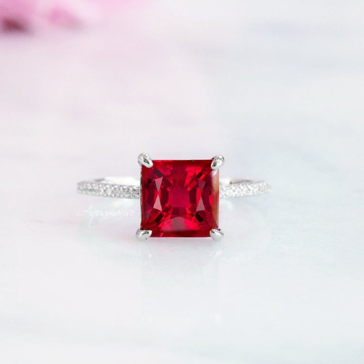 Nora Ruby Ring- Sterling Silver