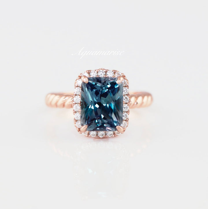 Hazel Alexandrite Ring- 14K Rose Gold Vermeil