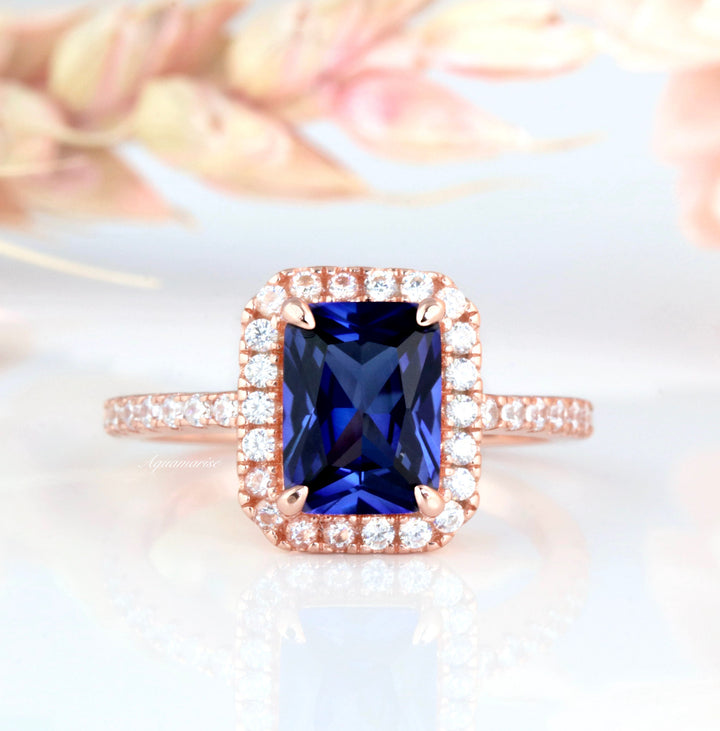 Rae Ceylon Sapphire Ring- 14K Rose Gold Vermeil