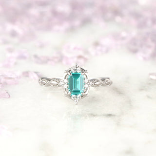 Vintage Paraiba Tourmaline Ring in Sterling Silver