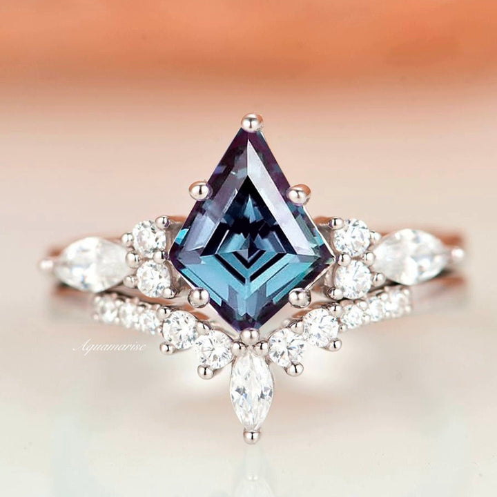 Skye Kite™ Alexandrite Ring Set- Sterling Silver