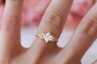 Ellie Lab-Grown Diamond Engagement Ring in Solid 14K Yellow Gold (IGI Certified)