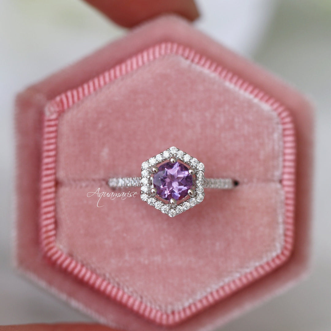 Isabelle Amethyst Ring- Sterling Silver