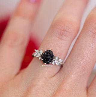 Lily Starry Night Court Ring in Sterling Silver