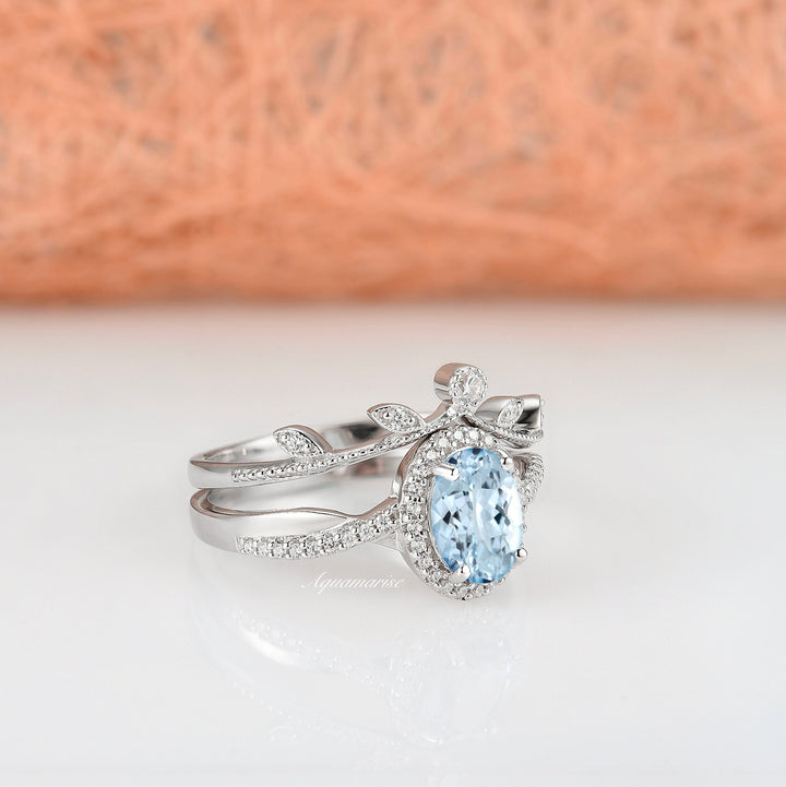 Gemma Aquamarine Ring- Sterling Silver