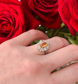 Victoria Natural Citrine Ring in Sterling Silver