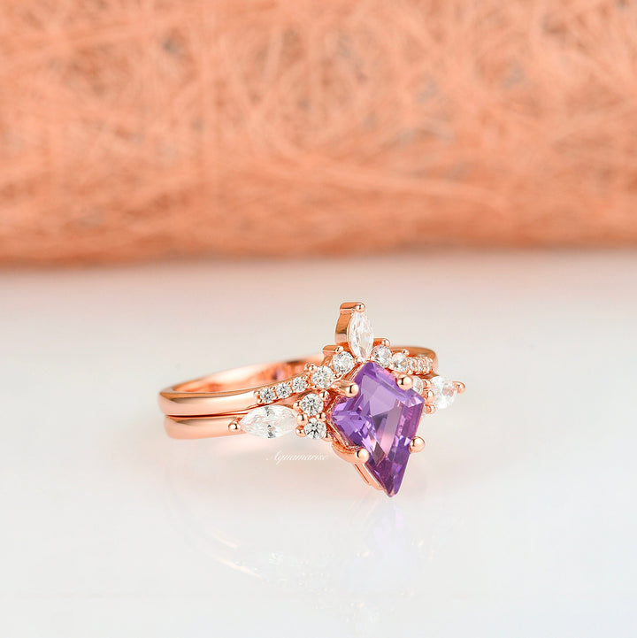 Skye Kite™  Amethyst Ring Set- 14K Rose Gold Vermeil