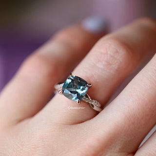 Sophia Twisted Vine Alexandrite Ring in Sterling Silver