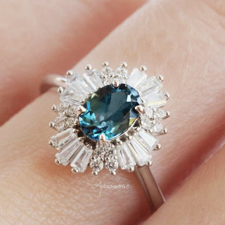 Victoria Natural London Blue Topaz Ring in Sterling Silver