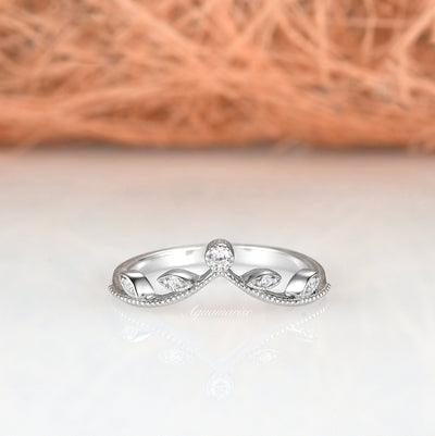 Gemma Curved Band- Sterling Silver