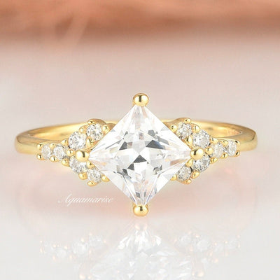 Ellie Simulated Diamond Ring - 14K Yellow Gold Vermeil